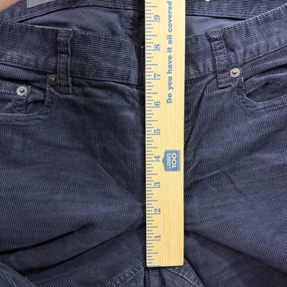 J.Crew Matchstick Corduroy Pants Womens 28 Regular Navy Blue Straight Leg 03903 - Picture 10 of 11